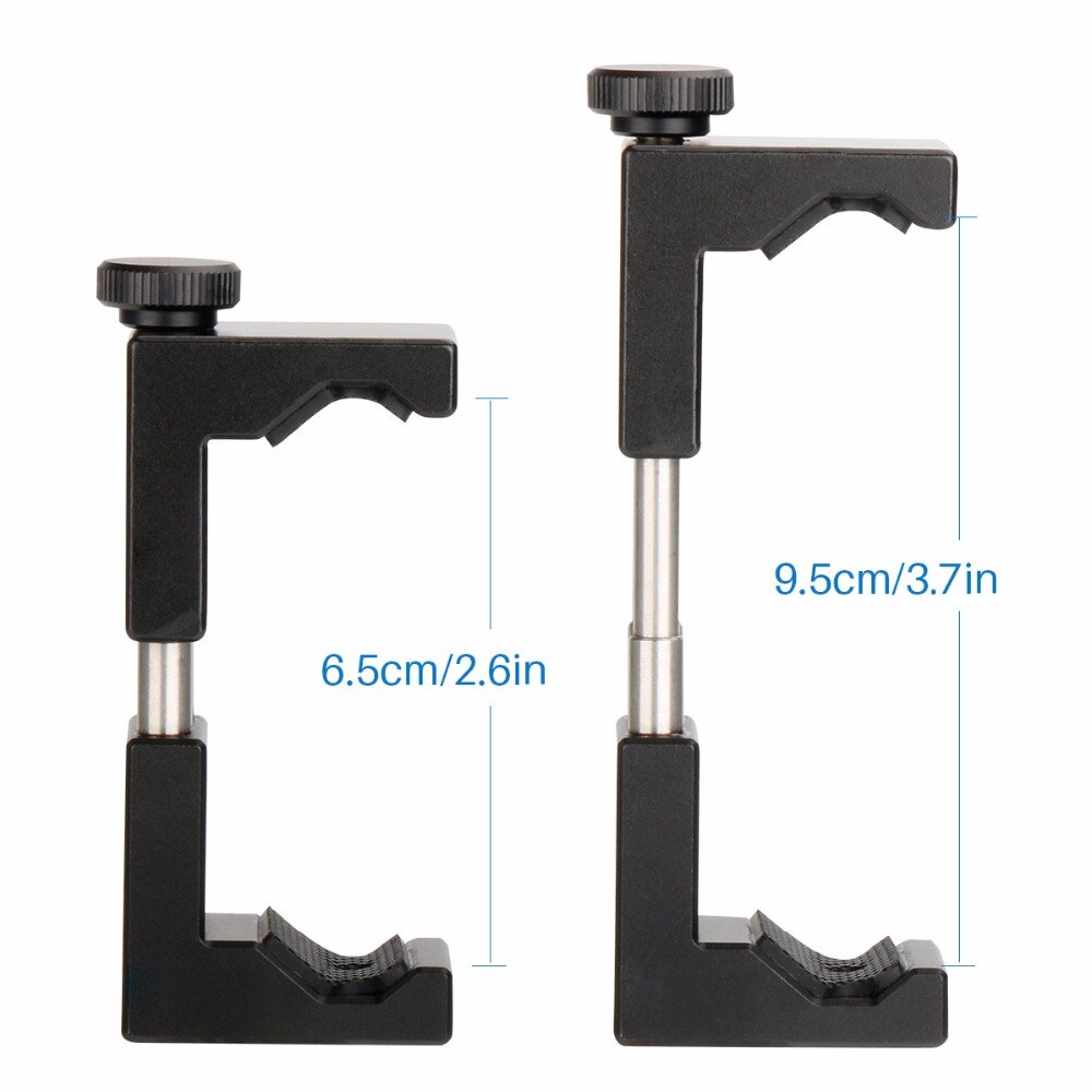 Ulanz Smartphone Tripod Mount-Ulanzi IRON MAN Aluminium Metal Universal Smart Telefoon Statief Adapter Houder Clip voor iPhone 8