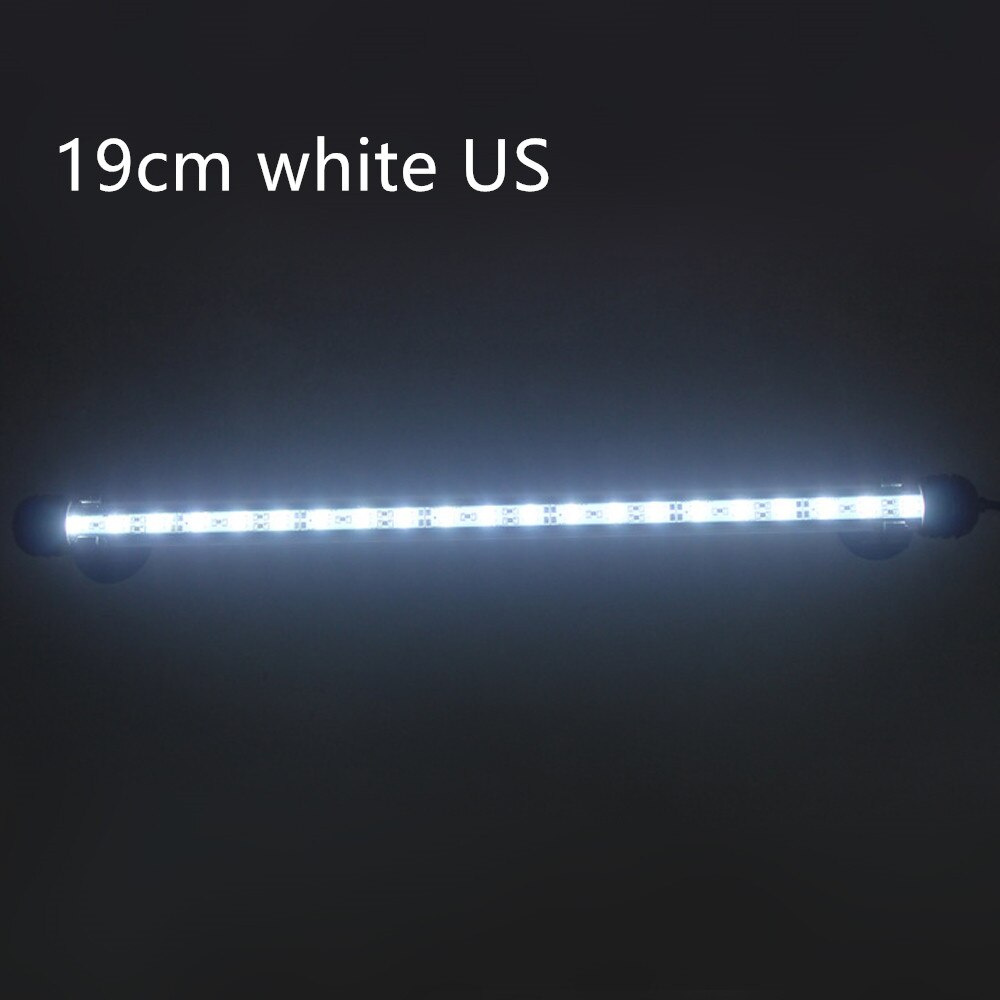 19cm Led Planted Aquarium Lighting EU/US/UK/AU Waterproof Aquarium Light Fish Tank Lamp Aquariums Decor Lighting: 19cm white US