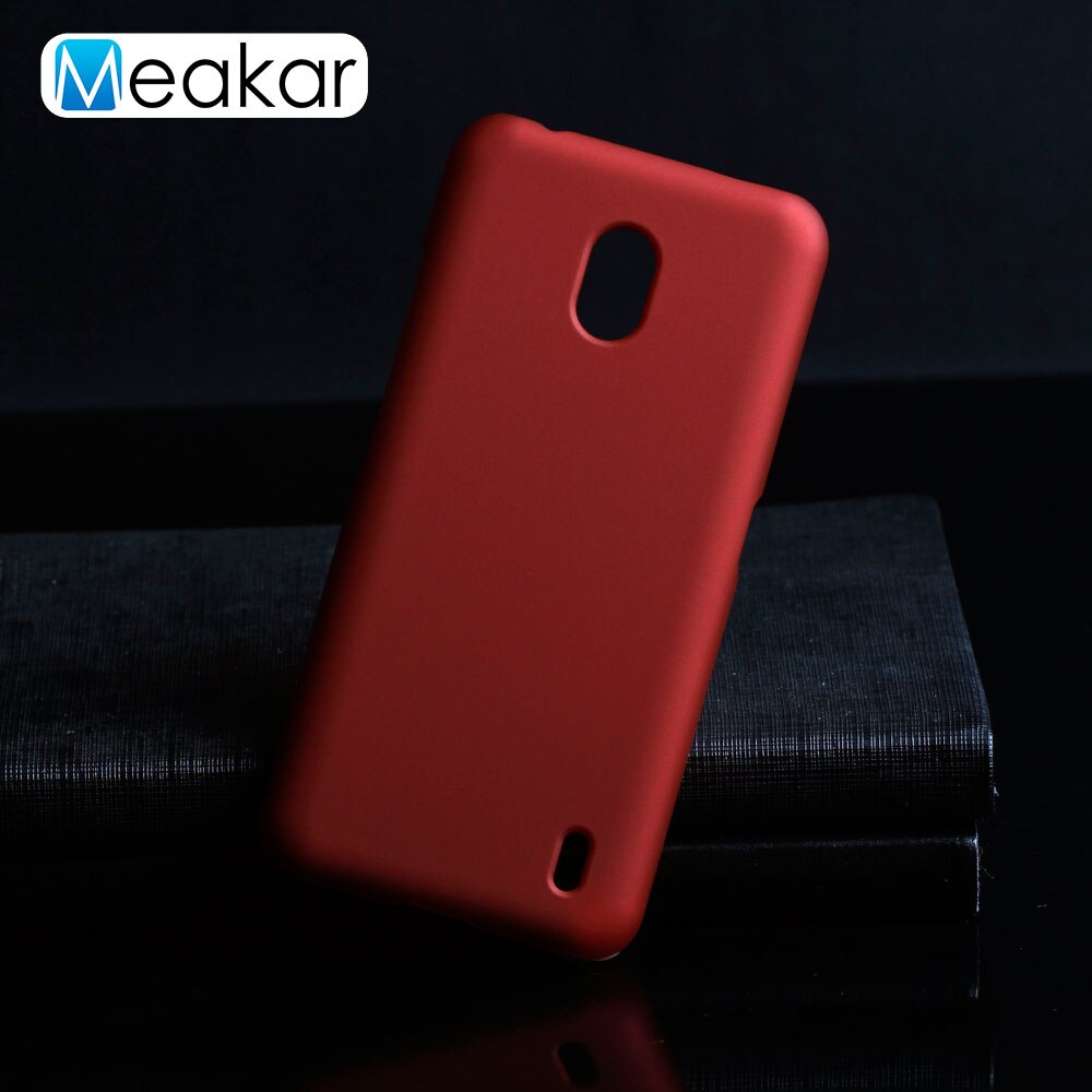 Matte Plastic Coque Cover 5.71For Nokia 2.2 Case For Nokia 2.2 Nokia2.2 Phone Back Coque Cover Case: Red