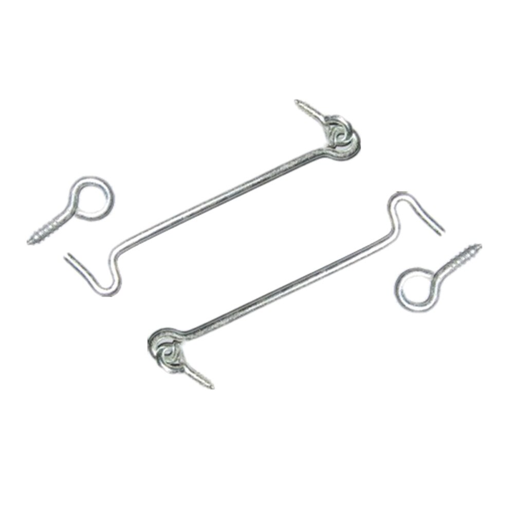 A Pair of Hardware Window Hook Window Brace Galvanizing Cabin Hook Latches Lock Shed Catch Silent Holder: Default Title