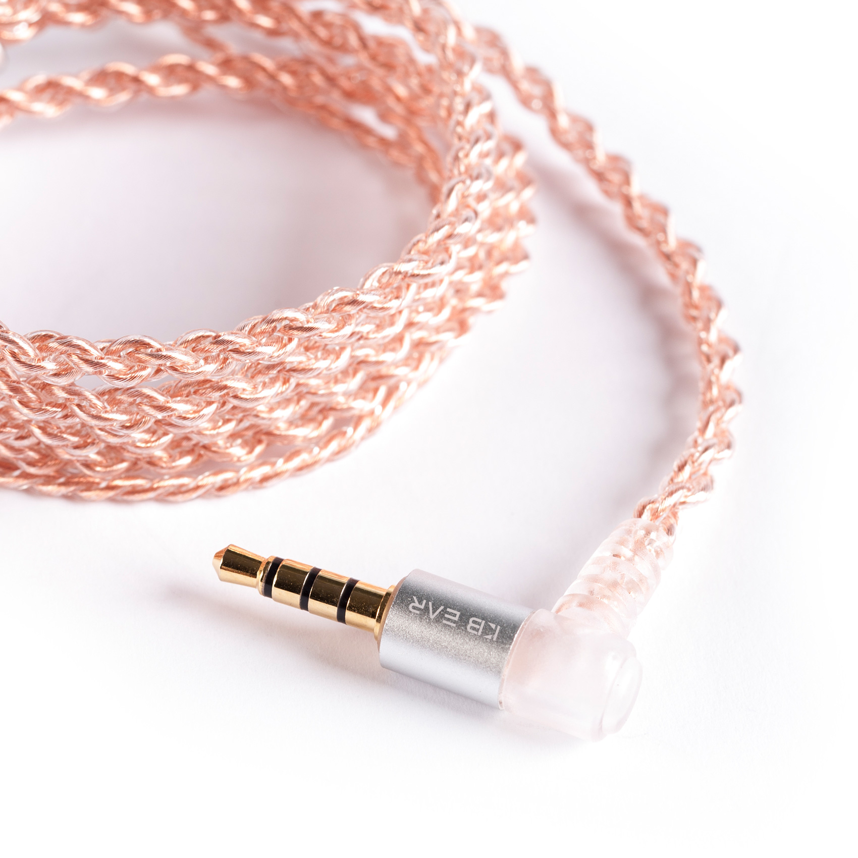 KBEAR 4 Core cuivre mise à niveau câble d'écouteurs 2PIN/QDC/MMCX/TFZ écouteurs connecteur pour KBEAR KB06 KZ ZSN PRO casque HIFI casque
