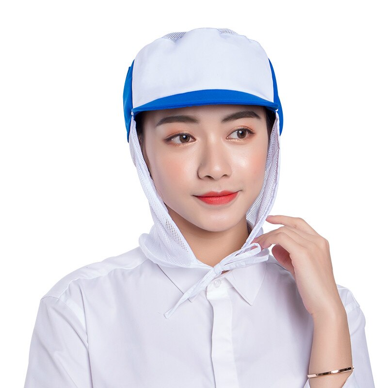 Gorras de malla Unisex para taller Chef camarero Ropa de Trabajo servicio de comida cocina restaurante Hotel panadería hombres mujeres TAPA DE POLVO transpirable
