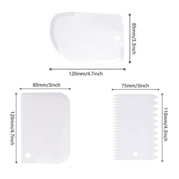 BAKING QUEEN Cake Plate Turntable Rotating Anti-skid Round Cake Stand Cake Decorating Rotary Table Kitchen DIY Pastry Supplies: Cream scraper