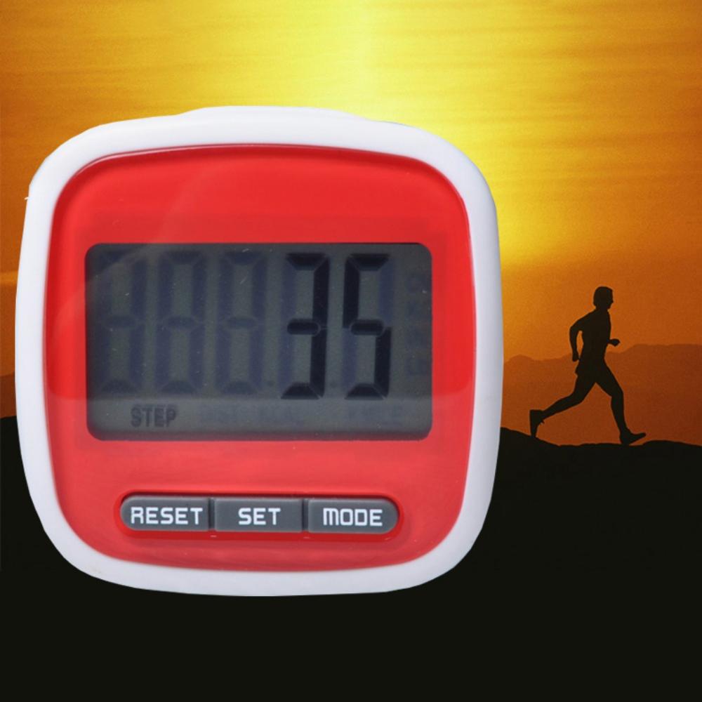 Waterproof Digital Pedometer Step Active 3D Pedometer Movement Calorie Counter Simple Step Counter. with Clip Fitness Accessory.