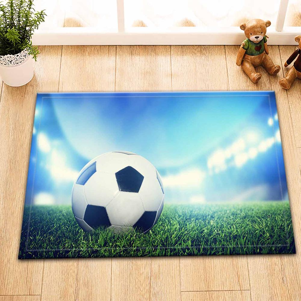 Lb 60*40 zachte witte zwarte voetbal blauwe vloermatten deurmatten slaapkamer tapijt vloerkleden voor woonkamer kinderkamer badkamer: 10724