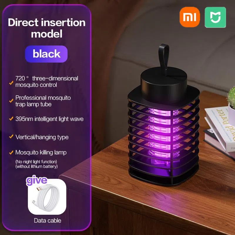 Xiaomi Mosquito Killer Lamp Portable Electric Fly Trap Insectkiller Usb Rechargeable Lamp Outdoor Mute Anti Mosquito Lamp Insect: WHITE