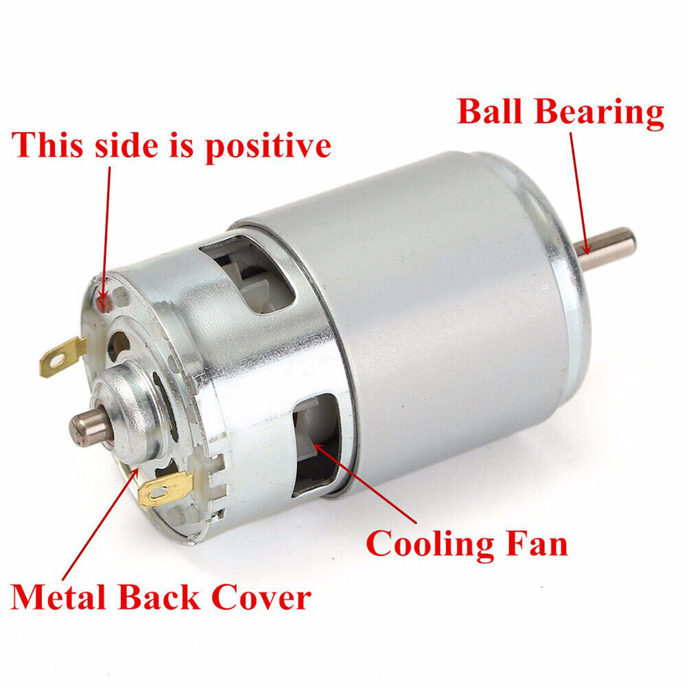775 dc 12v-36v 3500-9000 rpm motorkullager stort vridmoment hög effekt lågt brus generator delar tillbehör