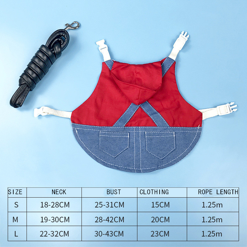 Vêtements en Denim pour petits animaux, veste, manteau, harnais, gilet, sac, chapeau, ensemble pour furet, lapin, Hamster, fournitures pour petits animaux de compagnie