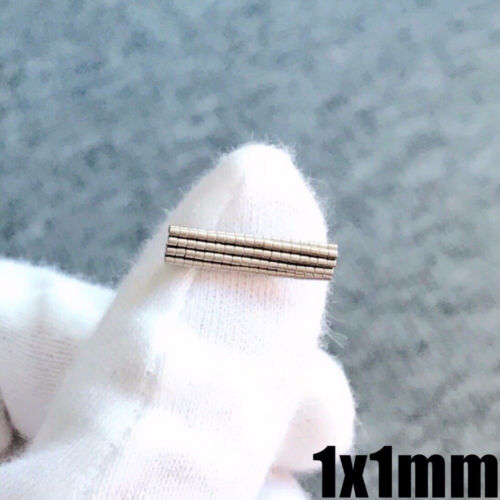 50 Stuks 1X1 Mm Mini Super Sterke Krachtige Neodymium Magneet Ronde Zeldzame Aarde Magneten 1*1mm