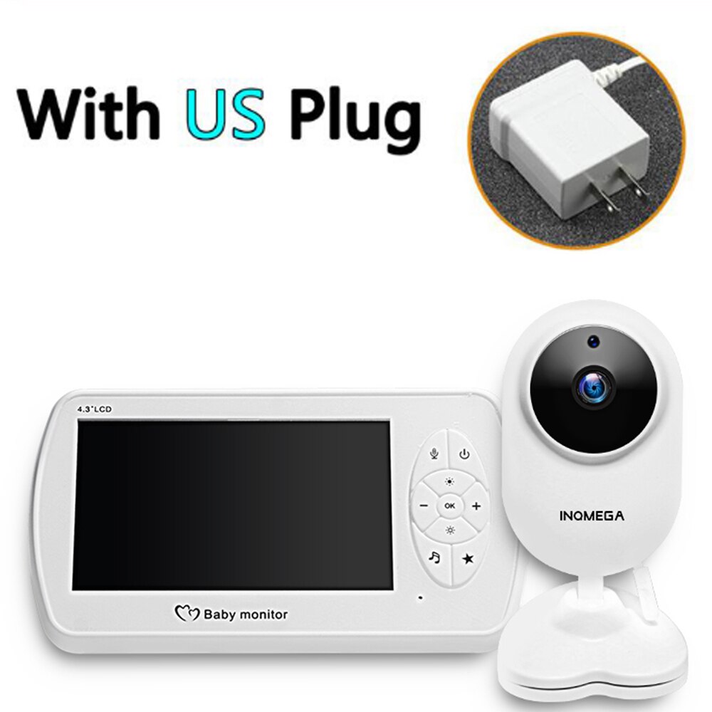 Baby Monitor with 4.3 Inches LCD Baby Monitor Infrared Night Vision Wireless Video Baby Sleeping Monitor Temperature Monitoring: US