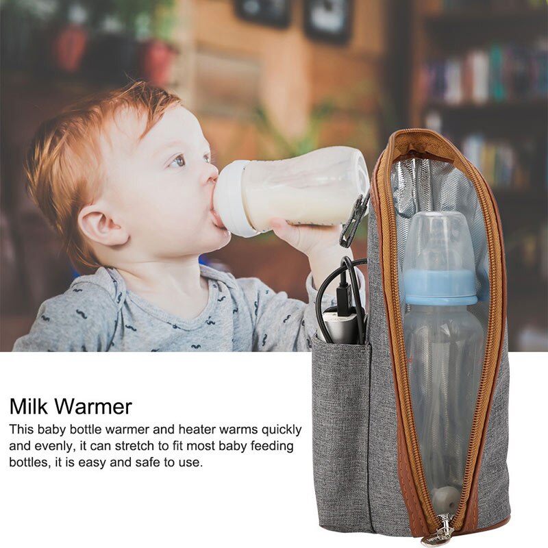 Melk Warmer Usb Melk Heater Zuigfles Houden Melk Warme Draagbare Reizen Melk Warmer Isolatie Thermostaat Tas