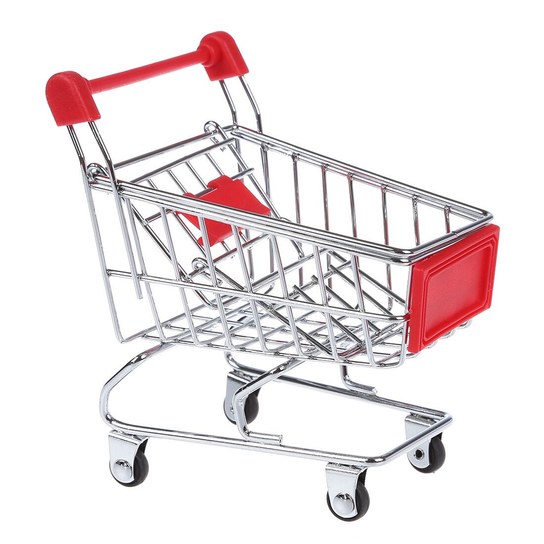 Metal Mini shopping cart supermarket toy for children Pretend play: Default Title