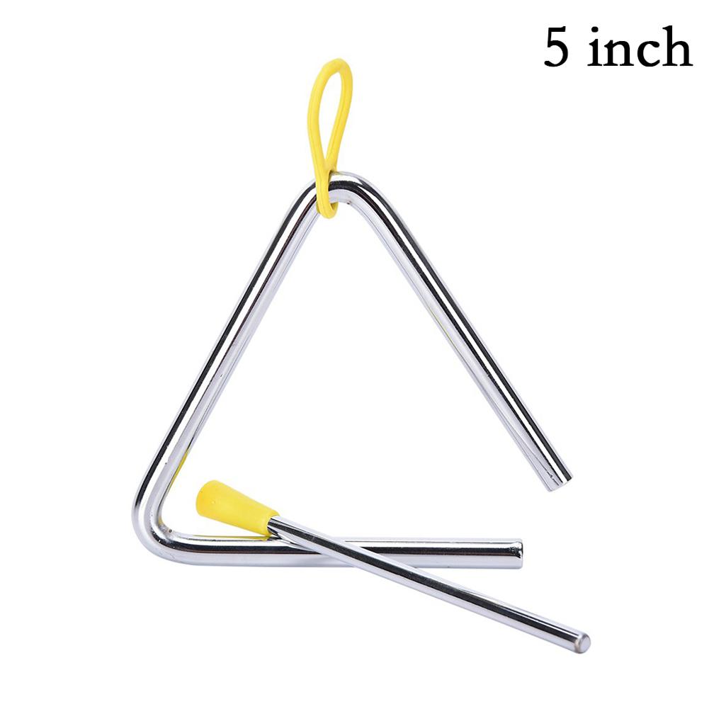 1Pc Triangle Orff Musical Instruments Band Percussion Educational Musical Triangolo For Children 4/5/6/7/8/ Inch For Kids: 5inch