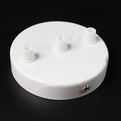 ASCELINA modern Multi ceiling rose pendant light ceiling canopy vintage ceiling plate base lamp light fixtures lampara de techo: 3 holes  white