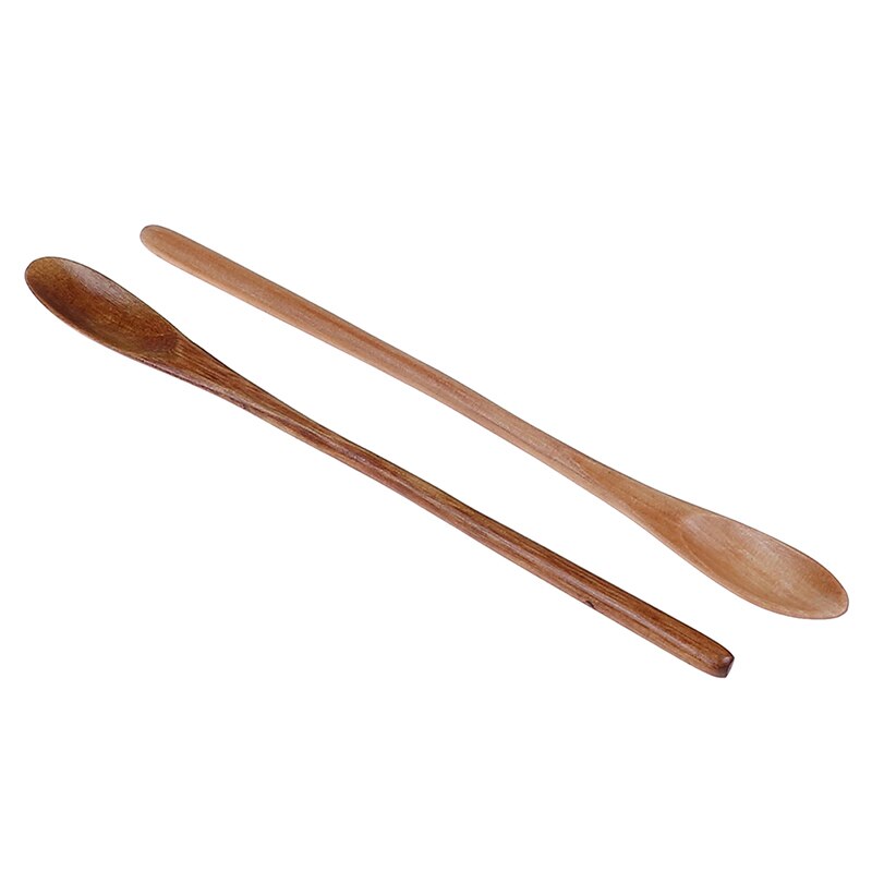 Cucharas de madera de 15,5 cm para cocinar, cuchara de miel, servidor, té, café, cuchara agitadora