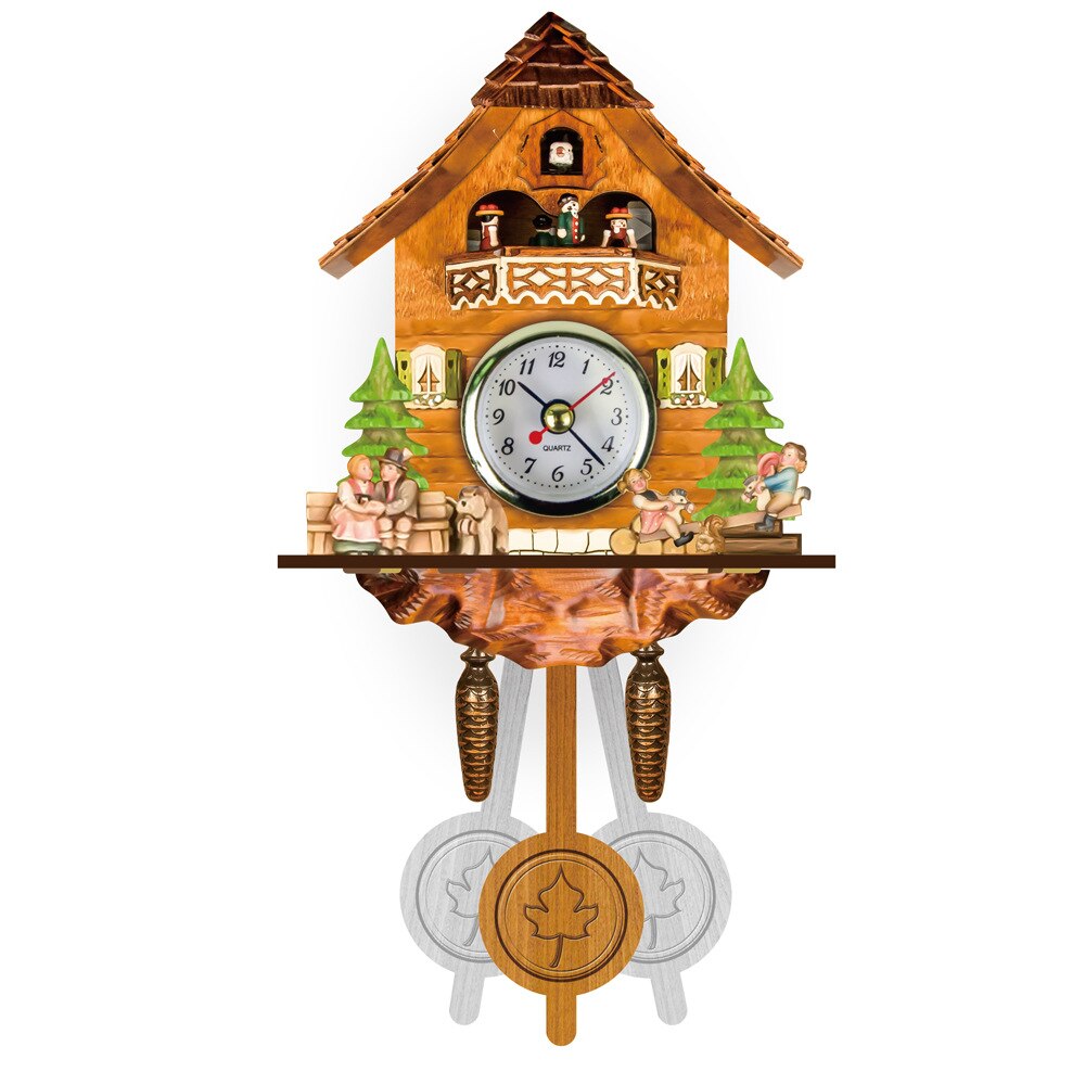 Luxury Cuckoo Wall Clock Vintage Silent Nordic Retro 3d Watches Clocks Wall Home Decor Home Living Room Decoration Ideas: CM002