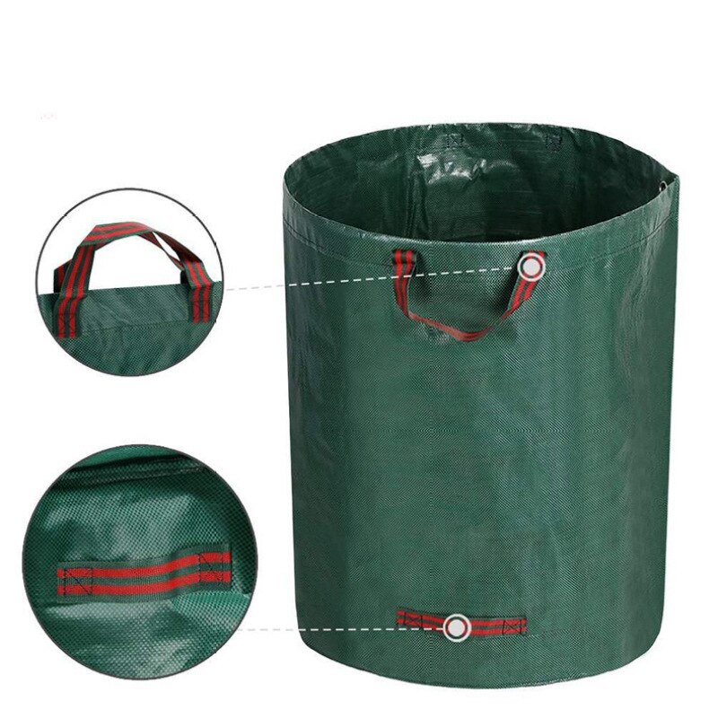 Large Capacity Heavy Duty Garden Waste Bag Durable Reusable Waterproof PP Yard Leaf Weeds Grass Container Storage
Bag: 300L 67x84cm