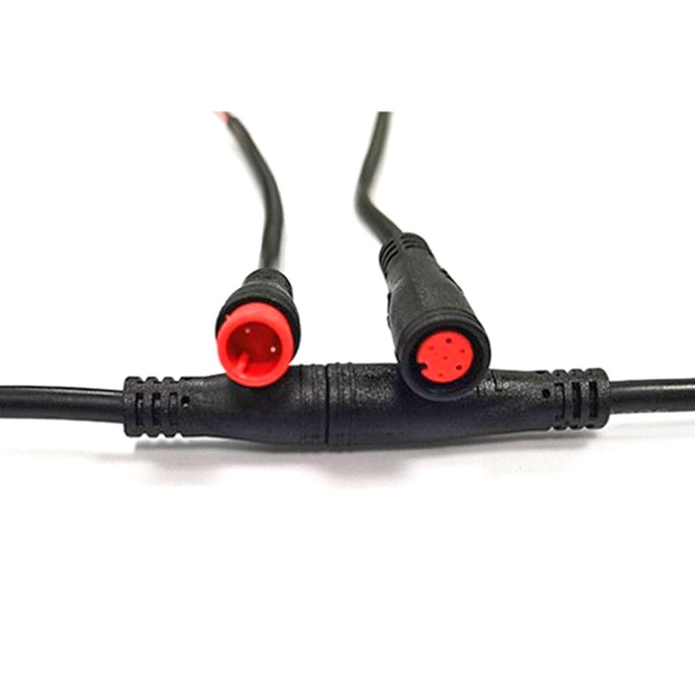 2/3/4/5/6 Pin Cable Base Connector 1Set M8 Lamp Line Waterproof Signal Connection Line For Outdoor Ebike Plug Cable Accessories