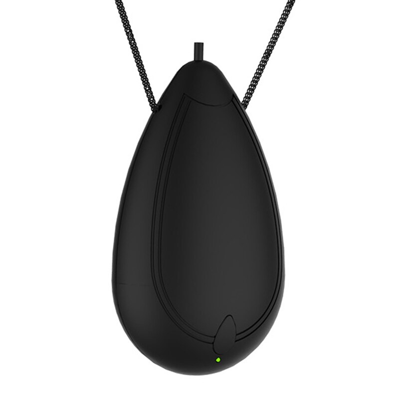 Mini Wearable Air Purifier, Personal Travel Size Air Purifier, Necklace &amp; Portable USB Charging Smoke Purifier: Black