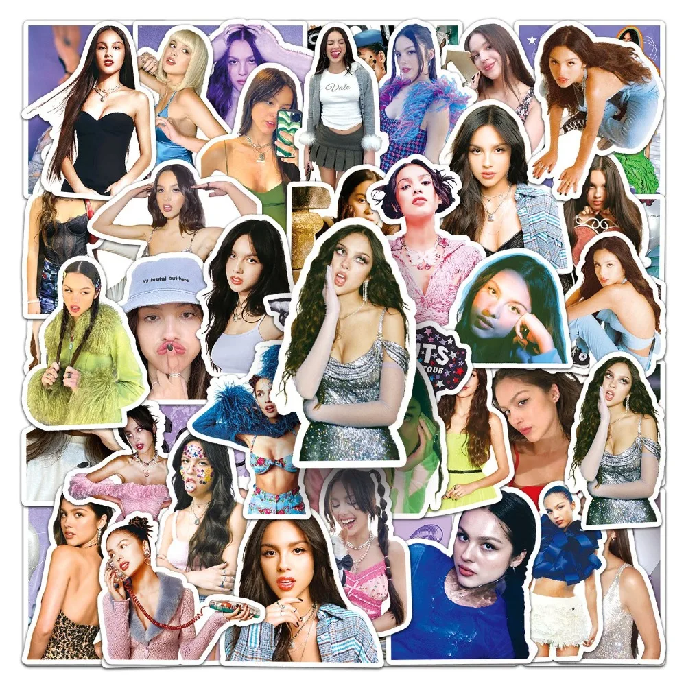 10/50pcs Singer Olivias Stickers For Car Laptop Phone Stationery Decal Waterproof Graffiti Sticker Fans Toys