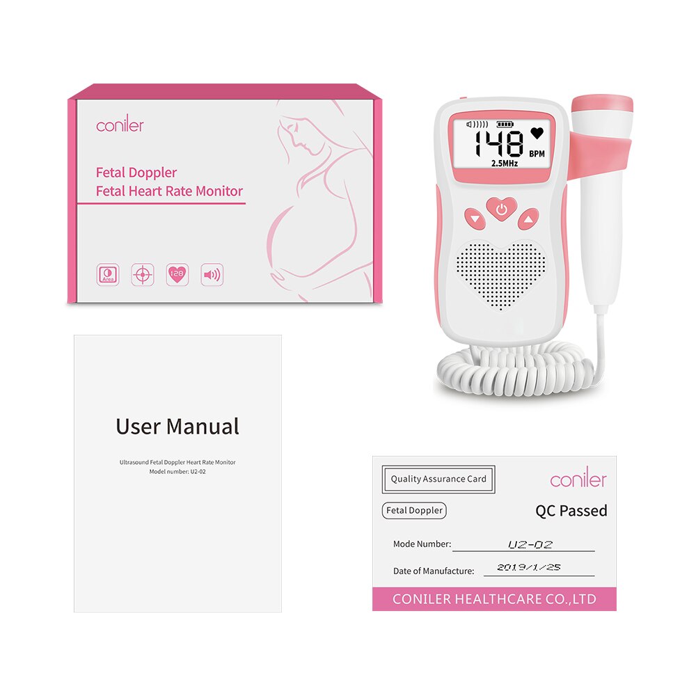 SHENRUI BANGLIJIAN Official U2-02 Fetal Doppler 2.5MHz Probe Baby Heart Monitor