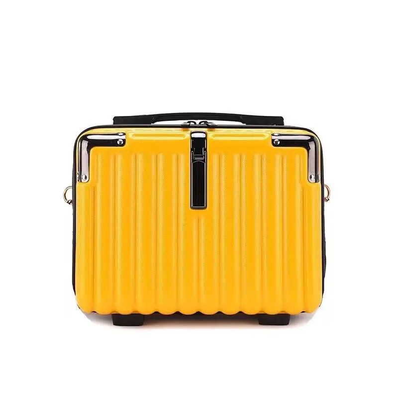 New Arrival walizka kosmetyczna przenośna mała walizka 4-calowa kosmetyczka Mini urocza walizka kosmetyczka WT663: Granatowy