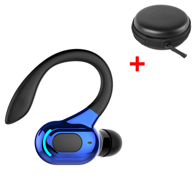 VAORLO-auriculares inalámbricos M-F8, cascos con Bluetooth 5,2, gancho para la oreja, Mini auriculares de negocios, cancelación de ruido de graves HIFI, Auriculares deportivos para juegos: Color de piel