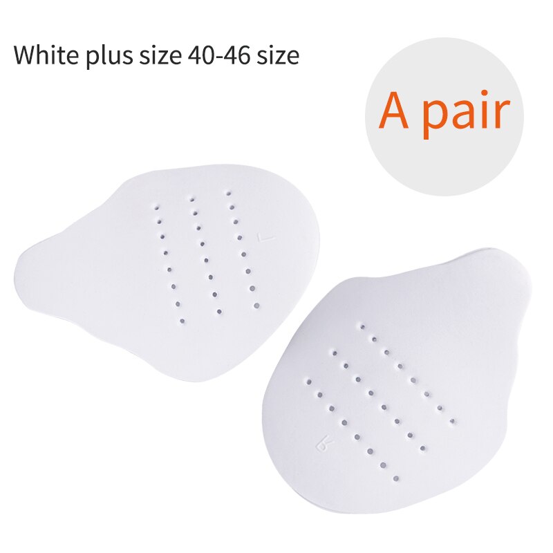 Shoes Crease Protector Shield Sneakers Anti Bending Force Crack Support General Toe Piece: White Medium 2 pairs