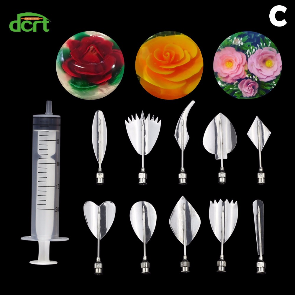 40 sztuk/zestaw kwiaty liście narzędzia robić artystycznych dekoracji 3d w galaretce ciasto Jello Sztuka narzędzia żelatynowe pudding dysza robić dekorowania ciasta