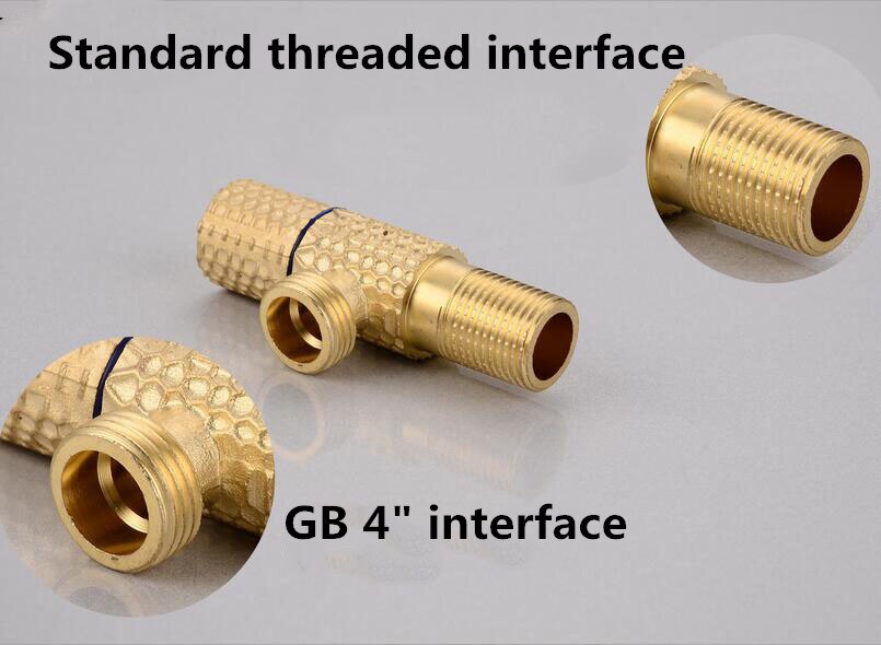 Original Color Brass Triangle Valve, Thickening Water Stop Valve Water Heater Kitchen Bathroom Toilet Angle Valve