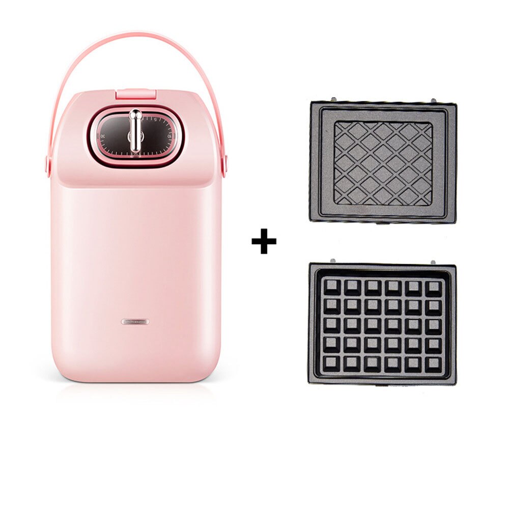 Electric Sandwich Maker Breakfast Waffle Maker Machine Toaster Baking Light Food Machine Muffin Donut Cake Baker: Lavender