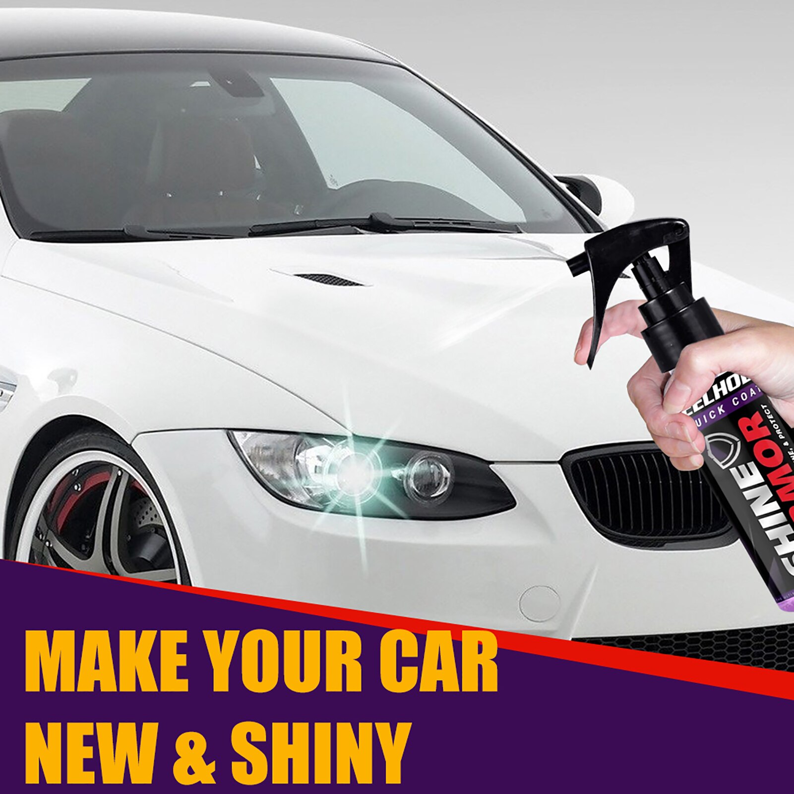 100ML Car Coating Spray Ceramic Coating for Cars Super Hydrophobic Glass Coating Auto Car Polish Cleaning Nano Spray Paint