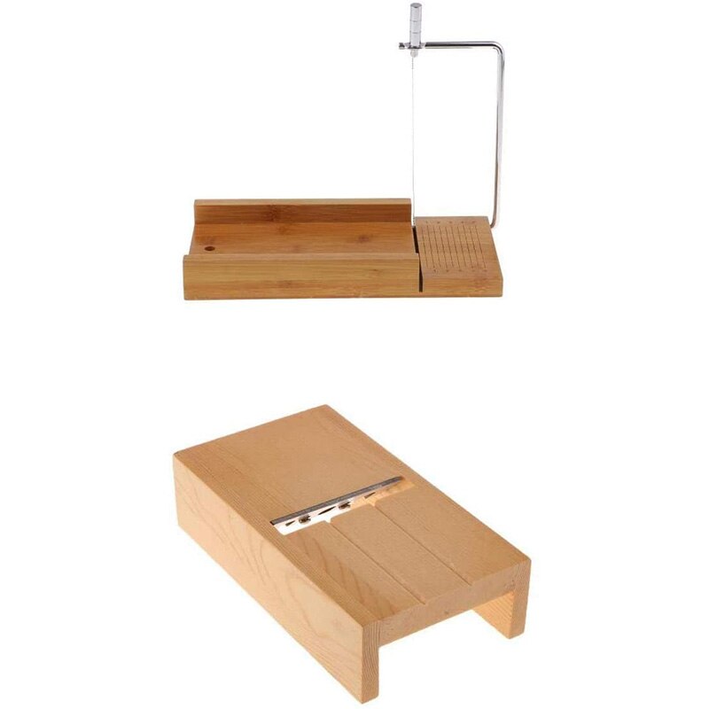 2 Pieces Soap Loaf Cutter, Beveler Planer Wire Slicer for Making Loaf Soap DIY Cutting Making, Cutter Slicer Tool Set