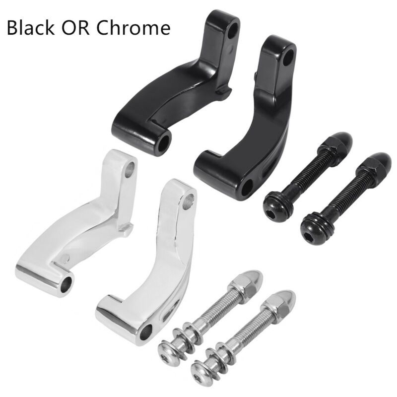 Motorsykkel speilfeste adapter for harley softail dyna wide super street bob fat bob low rider fat boy flstf blackline 08-14