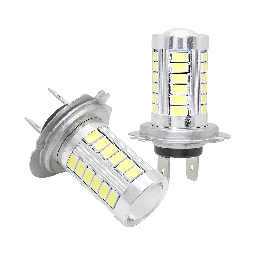 Para la lámpara automotriz LED a prueba de niebla, luz delantera, luz DRL, blanco puro, 12V, 56305730, 33smd, los dos.