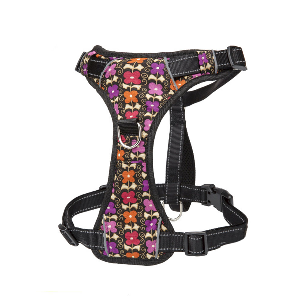 Hond Harnas Geen Pull Pet Harness Verstelbare Outdoor Reflecterende Zachte Neopreen Vest voor Honden Controle voor Kleine tot Grote honden: C / XL