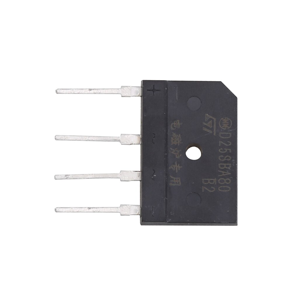 Pont redresseur électrique monophasé Original D25SBA80 à 4 broches pour redresseurs de pont de cuisinière à Induction 4 pièces