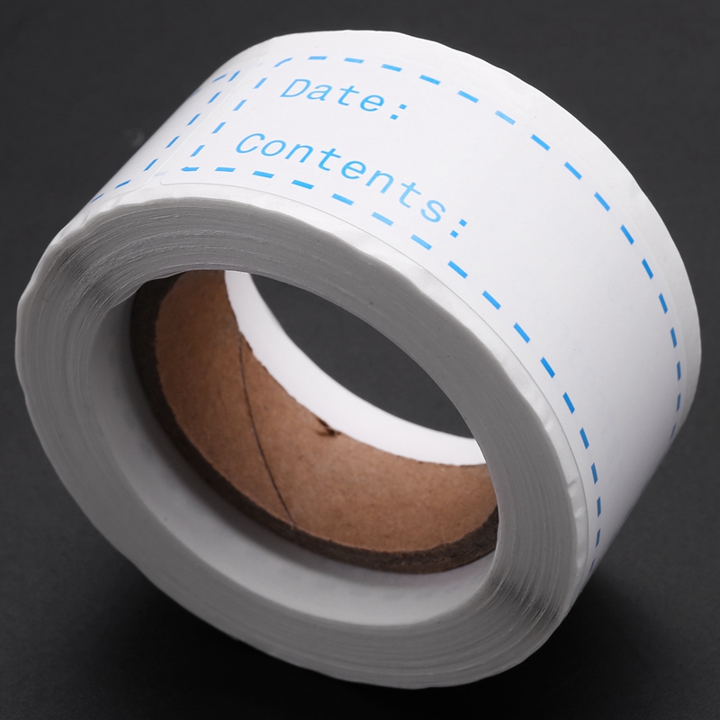 Food Date Labels and Blank Freezer Labels,Removable Refrigerator Sticker Tape for Meal Prep Container Pantry Kitchen