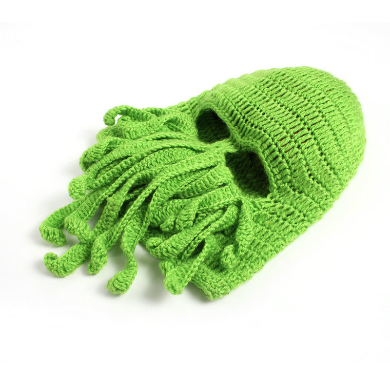 Fdbro Fietsen Maskers Octopus Grappige Tentakel Cthulhu Knit Beanie Skiën Cap Winddicht Masker Beschermen Warm Houden Gear Hoeden Helm