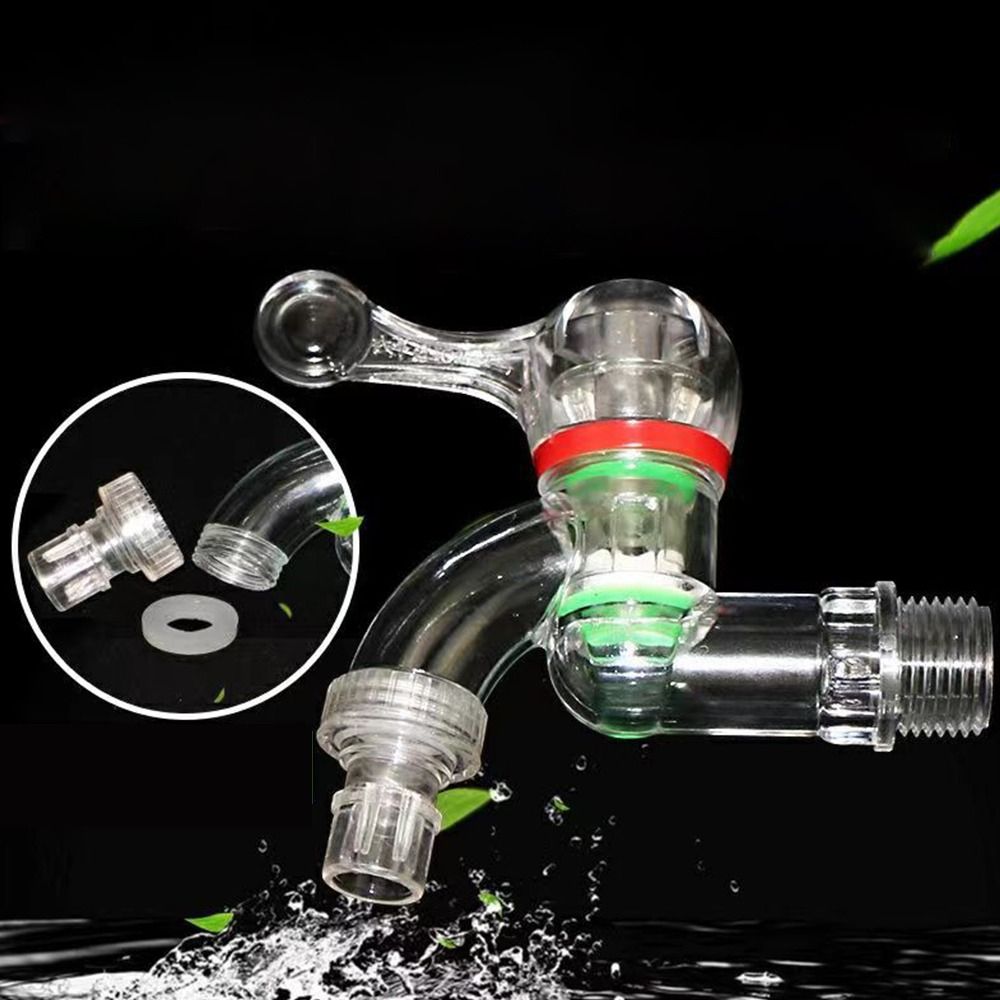 Gennemsigtig plastikhane vandafbryder havevandingsstik 20/25mm vandhaner multifunktionel vandventil