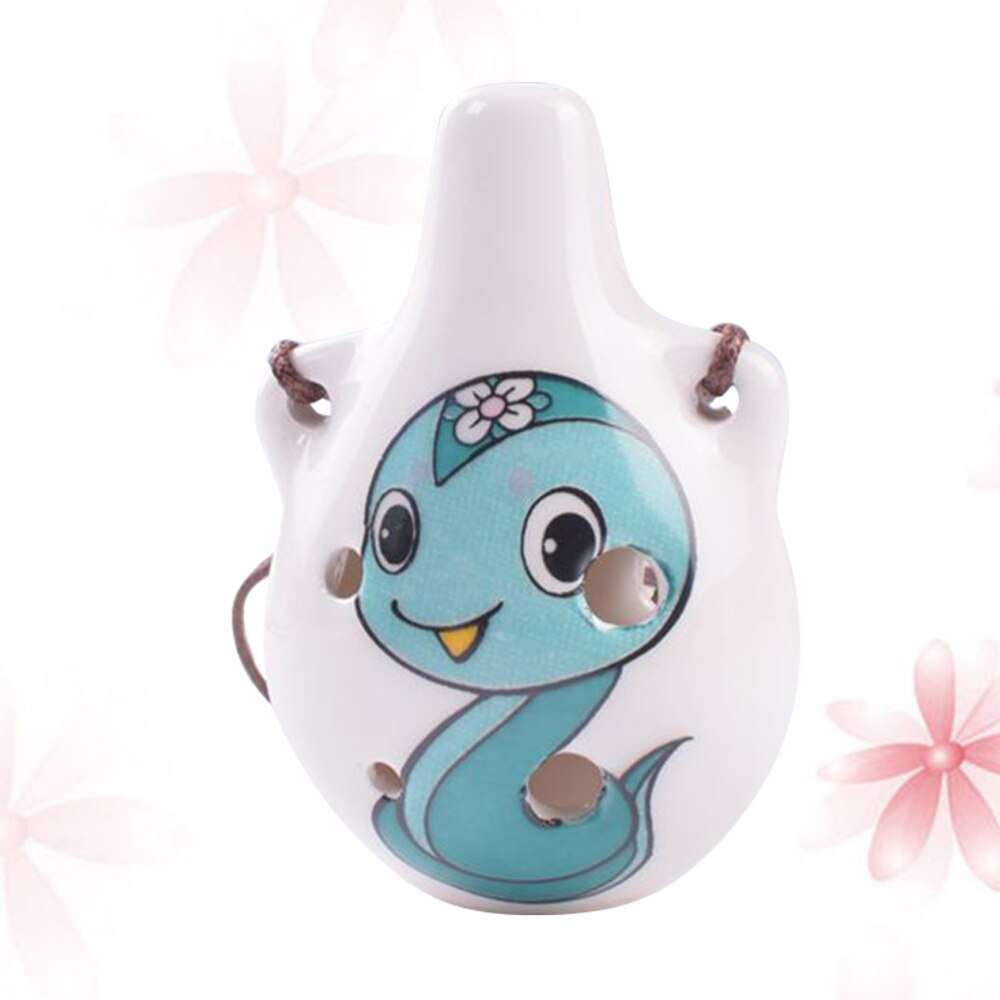 1pc ceramiczne Ocarina przenośny flet okaryna dekoracja na biurko instrument muzyczny prezent Ocarina dla początkujących dzieci dzieci