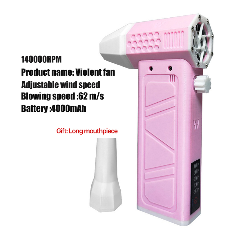 Electric Air Blower 140000RPM Powerful Snow Blower High-speed Dust Fan Mini Turbo Jet Fan Handheld Brushless Motor Car Dryer