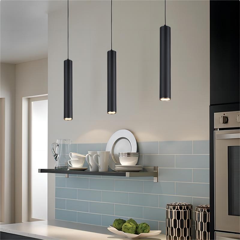 LED-Schiene Pendel leuchte lange Röhre Lampe Zylinder rohr hängen hell für Küchen insel Esszimmer Schlafzimmer ac110 ~ 240v