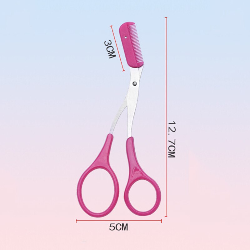 1Pc rasoir de sourcils cils amincissement cisailles peigne cils pinces à cheveux ciseaux façonnage sourcil toilettage cosmétique outil pour dame
