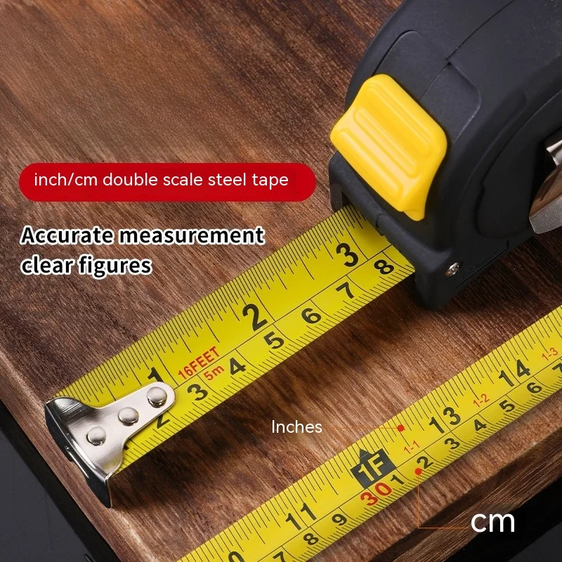 Cinta métrica de 3M/5M/7,5 M/10M, cinta métrica retráctil de acero gruesa resistente al desgaste, herramientas de medición para el hogar