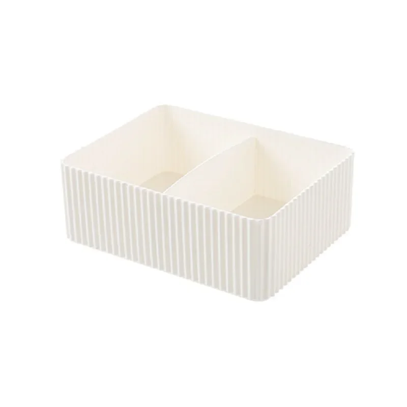 Wbbooming Plastic Home Office Badkamer Opbergdoos Rooster Desktop Diversen Opbergdoos Make Organisator Cosmetische Kast Bin Case: White M