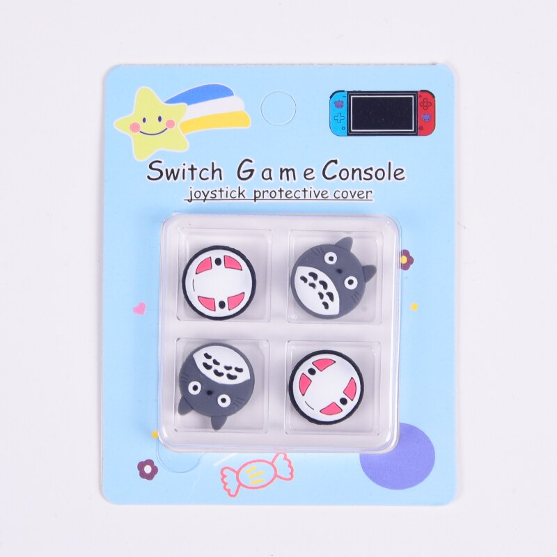 4 stücke Nette Cartoon Joystick Abdeckung Thumb-Stick Grip Cap Für Nintendo Schalter NS Lite Freude-Con Controller Gamepad weiche Silikon Fall: 15