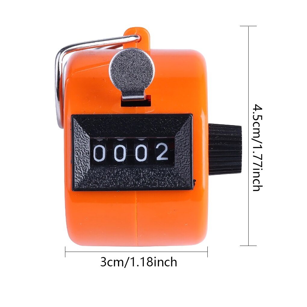 8Pcs 0-9999 Digital 4-bit Counter Mini Manual Counters Team Match School Competition Football Basketball Counting Device