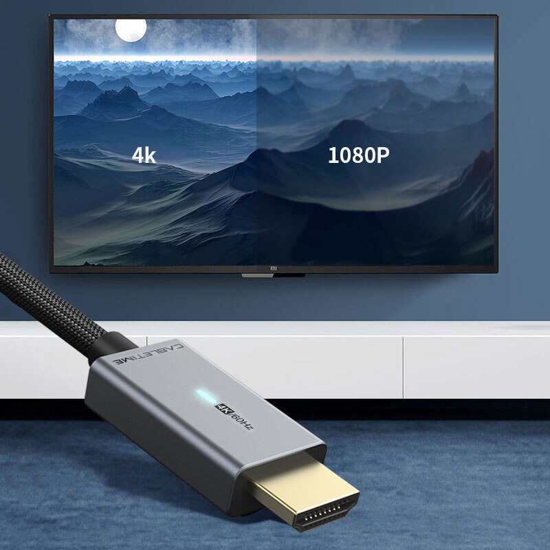 CABLETIME NEUE DisplayPort Zu HDMI 4K 60HZ Kabel hdmi kabel DP ZUM HDMI 4K 60Hz Konverter DP 1,2 für HDTV Projektor Laptop PC C313