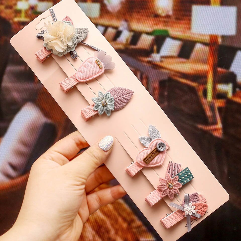 6 Pcs Haar Clip Set Baby Meisje Haar Clips Accessoires Pins Kawaii Leuke Haarclips Hoofdtooi Haarspeld Kids Toebehoren Festival Pin: 1
